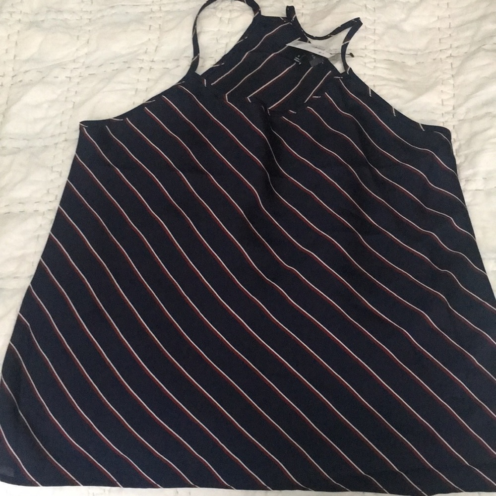 New w/Tags The Limited Navy Tank Top w/ stripes